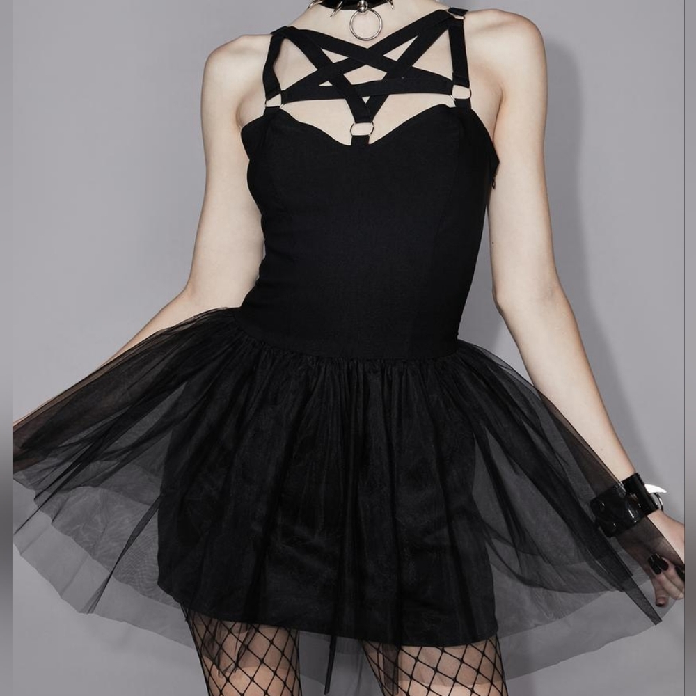 Black Moonlight Pentagram Dress